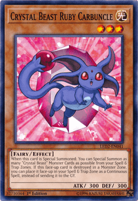 Crystal Beast Ruby Carbuncle [LED2-EN041] Common - POKÉ JEUX
