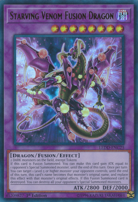 Starving Venom Fusion Dragon [LEDD-ENC25] Ultra Rare - POKÉ JEUX