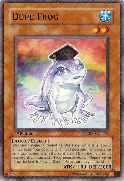 Dupe Frog [CRMS-EN028] Common - POKÉ JEUX