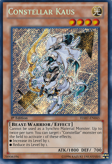 Constellar Kaus [HA07-EN045] Secret Rare - POKÉ JEUX