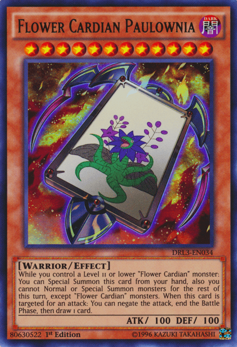 Flower Cardian Paulownia [DRL3-EN034] Ultra Rare - POKÉ JEUX