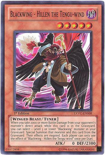 Blackwing - Hillen the Tengu-wind [EXVC-EN008] Super Rare - POKÉ JEUX