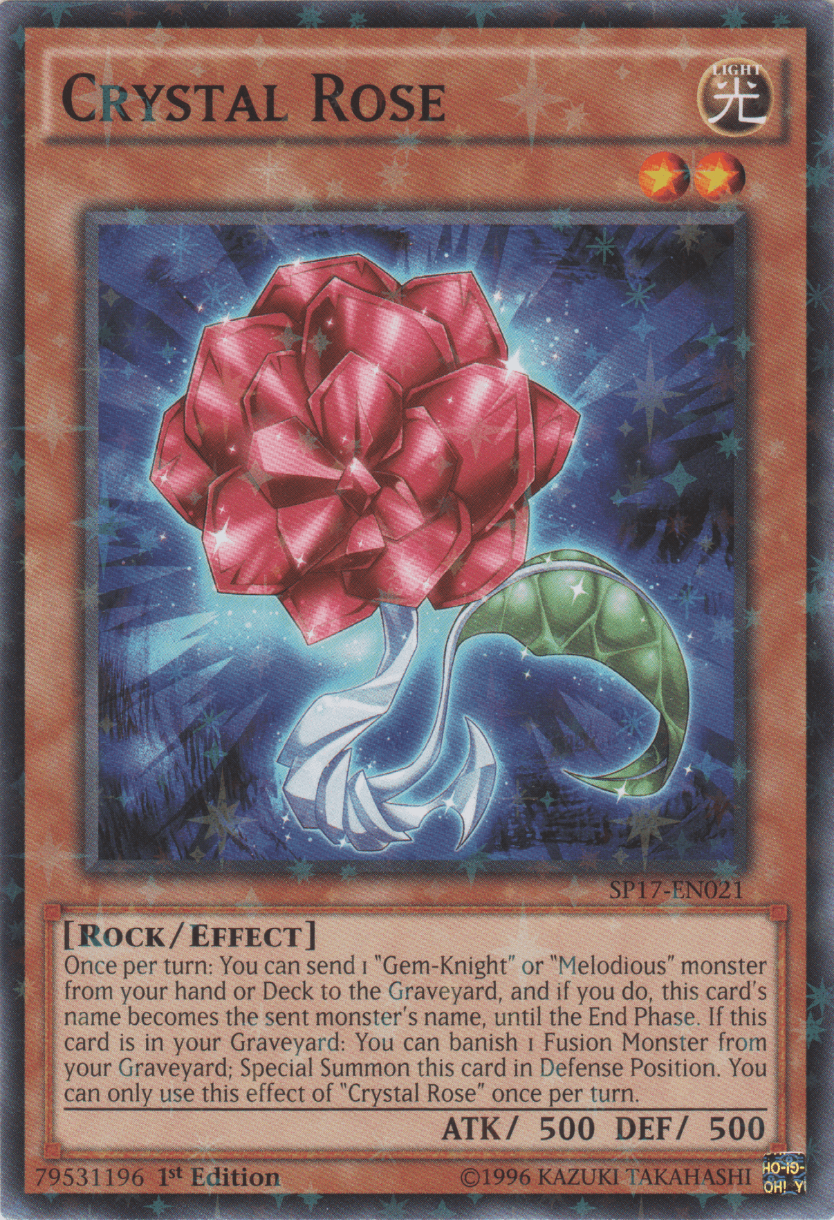 Crystal Rose [SP17-EN021] Starfoil Rare - POKÉ JEUX
