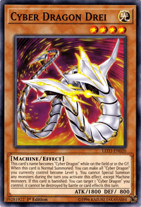 Cyber Dragon Drei [LED3-EN020] Common - POKÉ JEUX