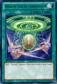 Hieratic Seal of Convocation [GAOV-EN056] Rare - POKÉ JEUX