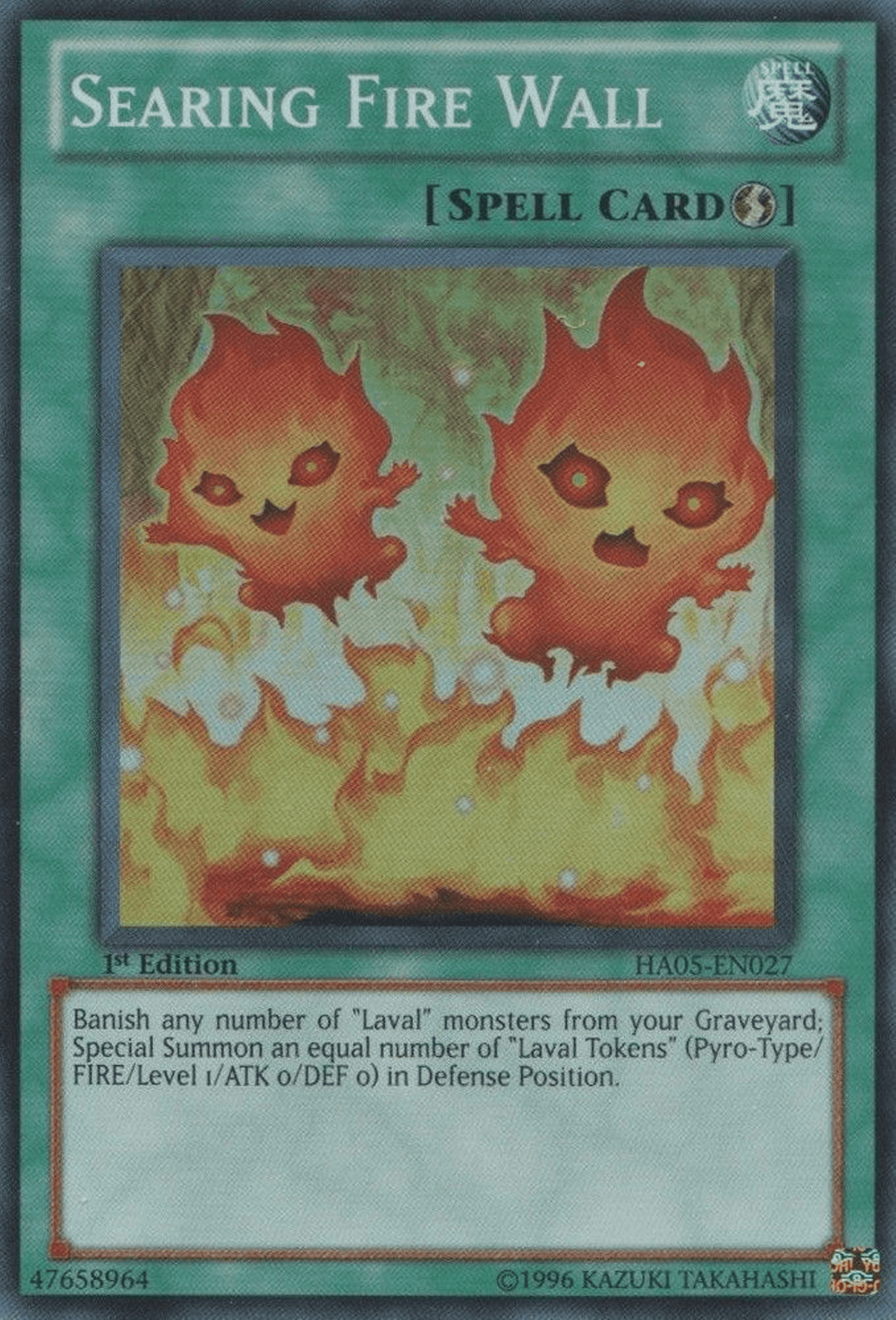 Searing Fire Wall [HA05-EN027] Super Rare - POKÉ JEUX