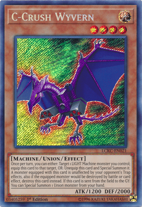C-Crush Wyvern [LCKC-EN021] Secret Rare - POKÉ JEUX