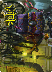Honeymoon Hearse Art Card (Gold-Stamped Signature) [Innistrad: Crimson Vow Art Series]