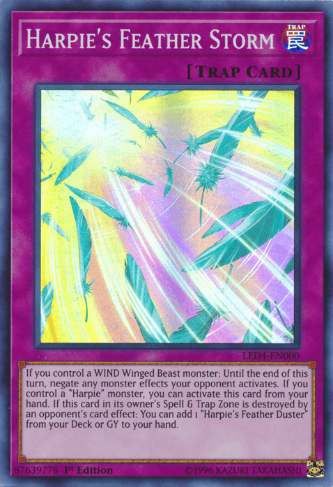 Harpie's Feather Storm [LED4-EN000] Super Rare - POKÉ JEUX