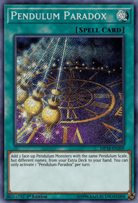 Pendulum Paradox [MP18-EN209] Secret Rare - POKÉ JEUX