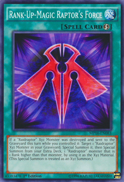 Rank-Up-Magic Raptor's Force [MP16-EN083] Common - POKÉ JEUX