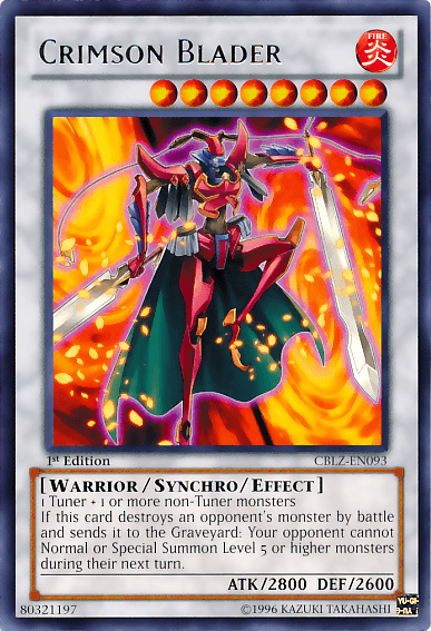 Crimson Blader [CBLZ-EN093] Rare - POKÉ JEUX