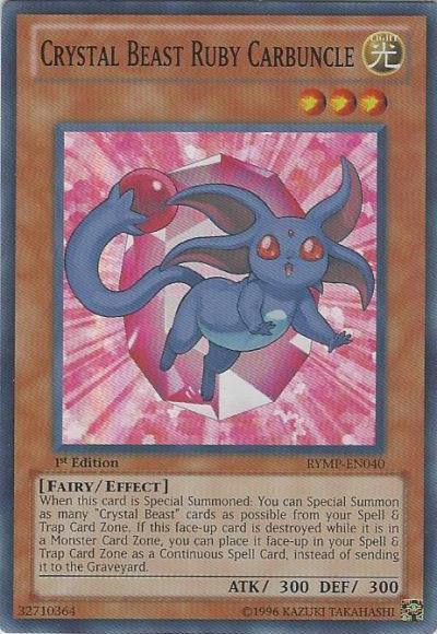 Crystal Beast Ruby Carbuncle [RYMP-EN040] Super Rare - POKÉ JEUX
