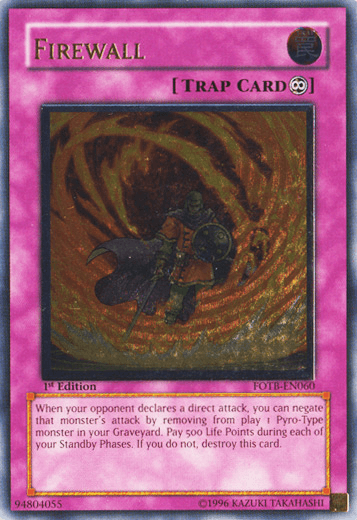 Firewall [FOTB-EN060] Ultimate Rare - POKÉ JEUX