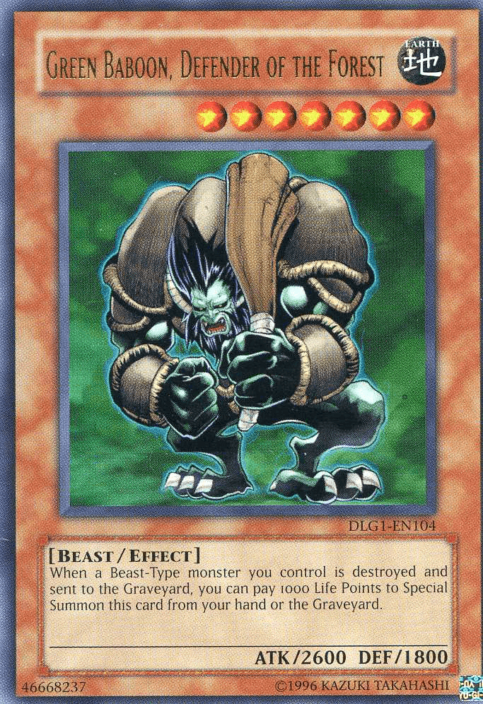 Green Baboon, Defender of the Forest [DLG1-EN104] Ultra Rare - POKÉ JEUX