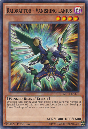 Raidraptor - Vanishing Lanius [MP15-EN201] Common - POKÉ JEUX
