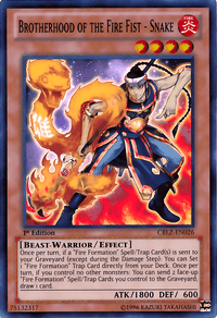 Brotherhood of the Fire Fist - Snake [CBLZ-EN026] Super Rare - POKÉ JEUX