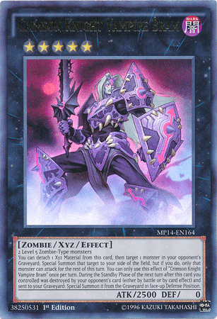 Crimson Knight Vampire Bram [MP14-EN164] Ultra Rare - POKÉ JEUX