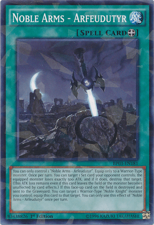 Noble Arms - Arfeudutyr [BP03-EN181] Shatterfoil Rare - POKÉ JEUX