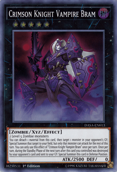 Crimson Knight Vampire Bram [DASA-EN013] Super Rare - POKÉ JEUX