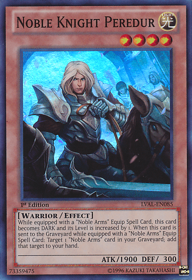 Noble Knight Peredur [LVAL-EN085] Super Rare - POKÉ JEUX
