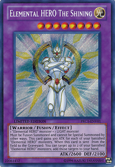 Elemental Hero The Shining [PRC1-ENV01] Secret Rare - POKÉ JEUX