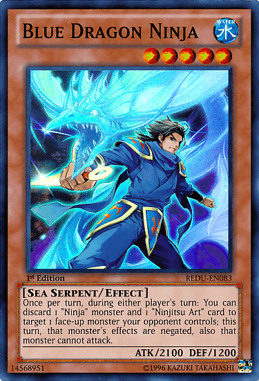 Blue Dragon Ninja [REDU-EN083] Super Rare - POKÉ JEUX