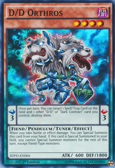 D/D Orthros [SDPD-EN004] Super Rare - POKÉ JEUX