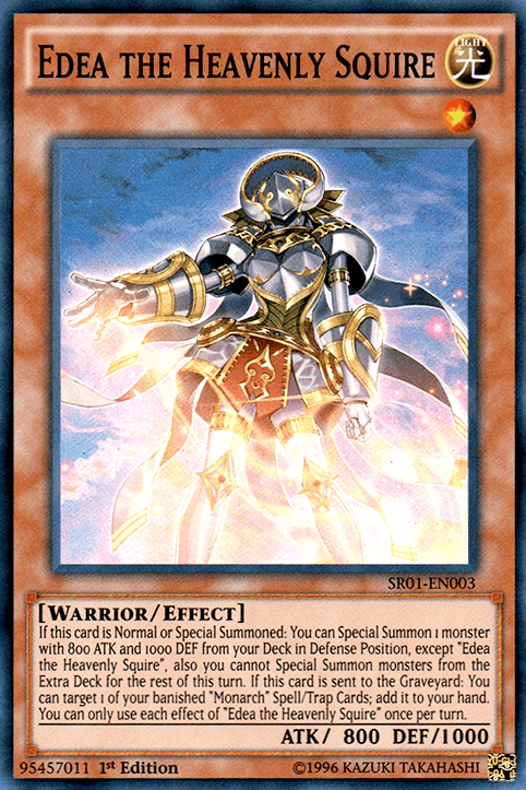 Edea the Heavenly Squire [SR01-EN003] Super Rare - POKÉ JEUX