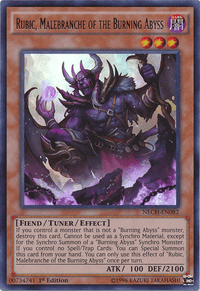Rubic, Malebranche of the Burning Abyss [NECH-EN082] Ultra Rare - POKÉ JEUX