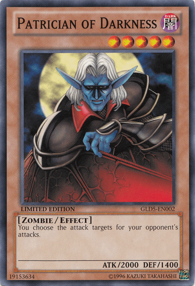 Patrician of Darkness [GLD5-EN002] Common - POKÉ JEUX