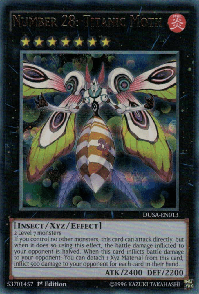 Number 28: Titanic Moth [DUSA-EN013] Ultra Rare - POKÉ JEUX