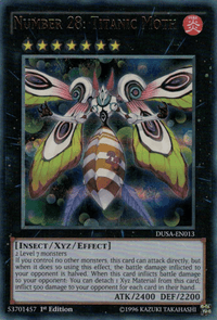 Number 28: Titanic Moth [DUSA-EN013] Ultra Rare - POKÉ JEUX