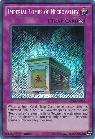 Imperial Tombs of Necrovalley [MP14-EN235] Secret Rare - POKÉ JEUX