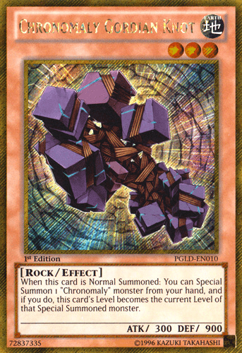 Chronomaly Gordian Knot [PGLD-EN010] Gold Secret Rare - POKÉ JEUX