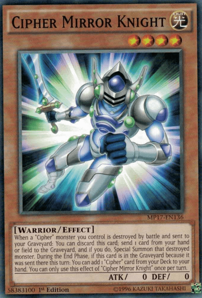 Cipher Mirror Knight [MP17-EN136] Common - POKÉ JEUX