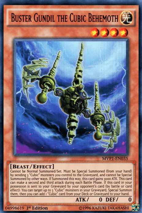 Buster Gundil the Cubic Behemoth [MVP1-EN035] Ultra Rare - POKÉ JEUX