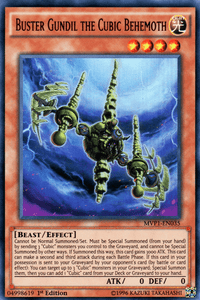 Buster Gundil the Cubic Behemoth [MVP1-EN035] Ultra Rare - POKÉ JEUX