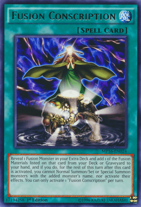 Fusion Conscription [MP16-EN024] Rare - POKÉ JEUX
