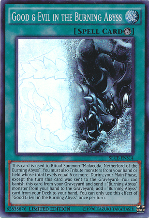 Good & Evil in the Burning Abyss [SECE-ENS14] Super Rare - POKÉ JEUX