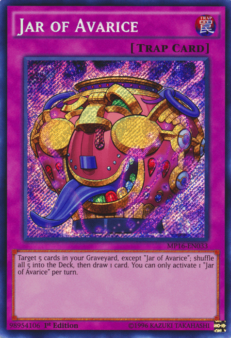 Jar of Avarice [MP16-EN033] Secret Rare - POKÉ JEUX