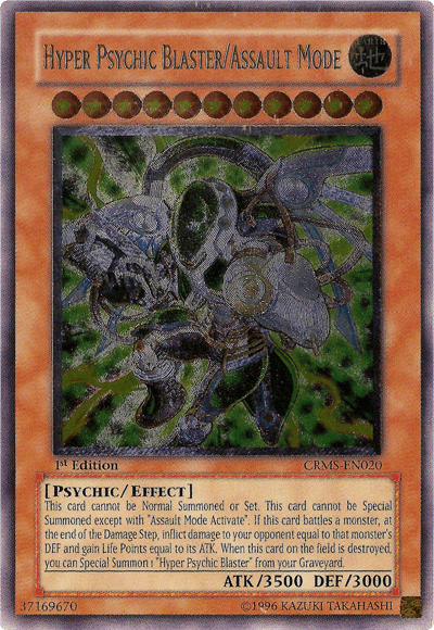 Hyper Psychic Blaster/Assault Mode [CRMS-EN020] Ultimate Rare - POKÉ JEUX