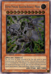 Hyper Psychic Blaster/Assault Mode [CRMS-EN020] Ultimate Rare - POKÉ JEUX
