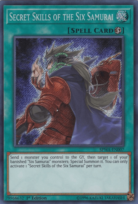 Secret Skills of the Six Samurai [SPWA-EN007] Secret Rare - POKÉ JEUX