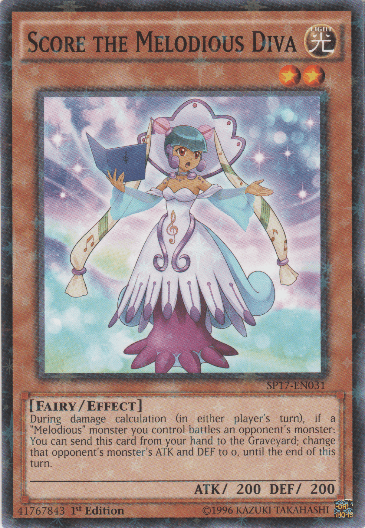 Score the Melodious Diva [SP17-EN031] Starfoil Rare - POKÉ JEUX