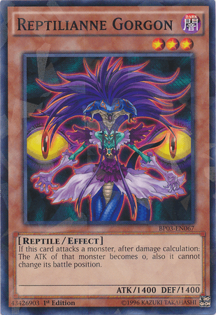 Reptilianne Gorgon [BP03-EN067] Shatterfoil Rare - POKÉ JEUX
