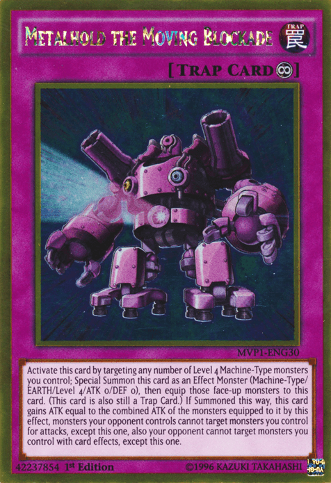 Metalhold the Moving Blockade [MVP1-ENG30] Gold Rare - POKÉ JEUX