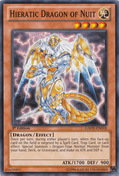 Hieratic Dragon of Nuit [GAOV-EN018] Common - POKÉ JEUX