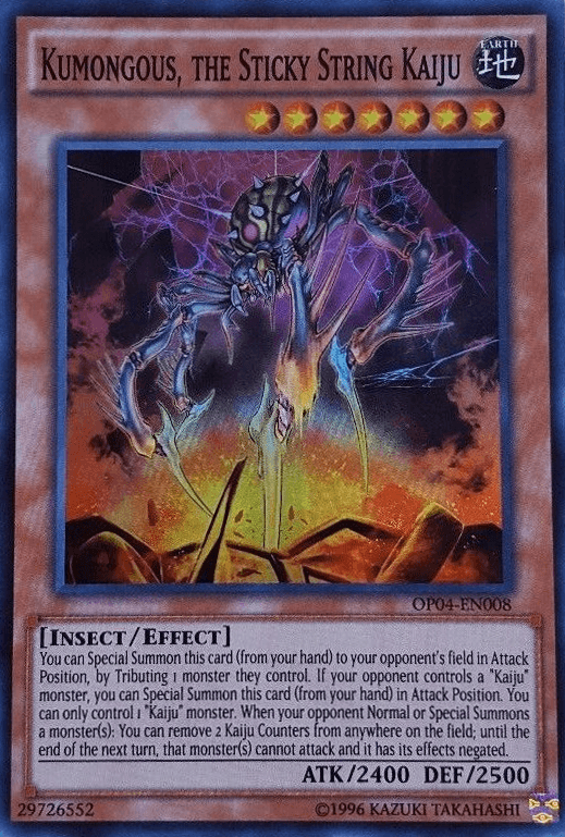 Kumongous, the Sticky String Kaiju [OP04-EN008] Super Rare - POKÉ JEUX