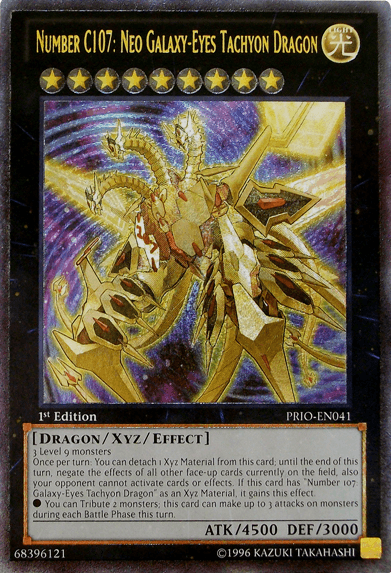 Number C107: Neo Galaxy-Eyes Tachyon Dragon [PRIO-EN041] Super Rare - POKÉ JEUX